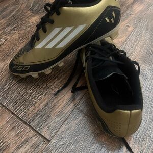 Adidas F50 Gold and Black Cleats